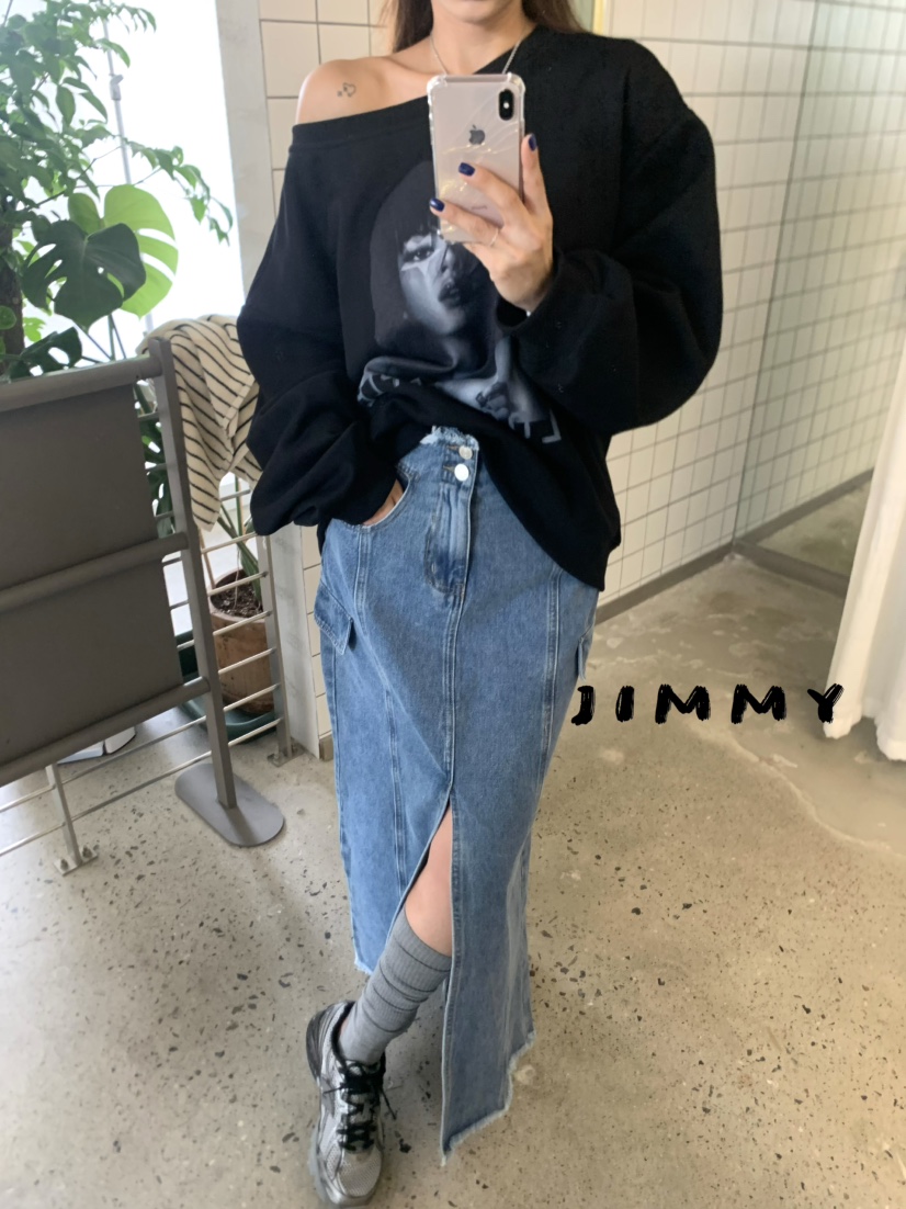 JIMMY東大門㊣實拍女裝新品推薦時尚休閑熱賣25秋冬職業衛衣JIMMY/REMAKE衛衣