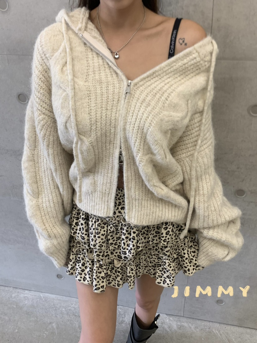JIMMY東大門㊣實拍女士新品職業人氣推薦真品毛衣連帽針織衫JIMMY/REMAKE毛衣