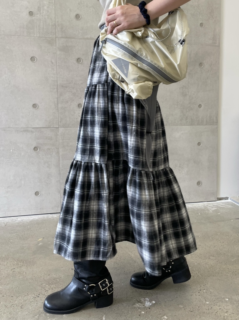 ALLVIBE韓國直郵㊣女裝新品休閑25秋冬職業推薦真品時尚長裙ALLVIBE長裙