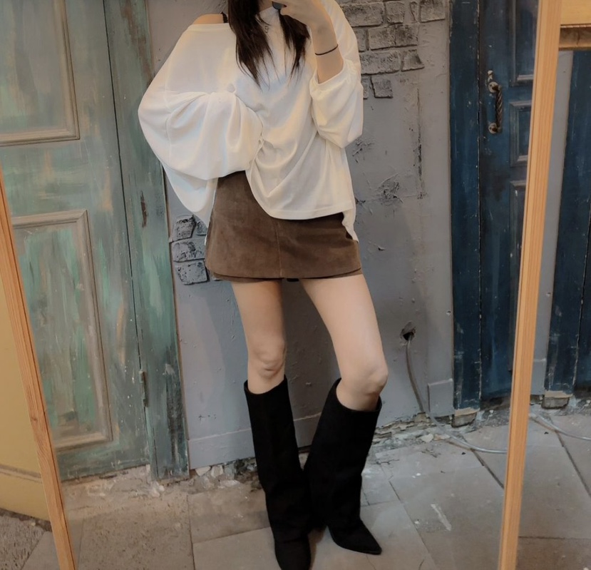 EOMPIT東大門㊣實拍女士新款真品推薦時尚25秋冬人氣熱賣短裙EOMPIT短裙圖色2