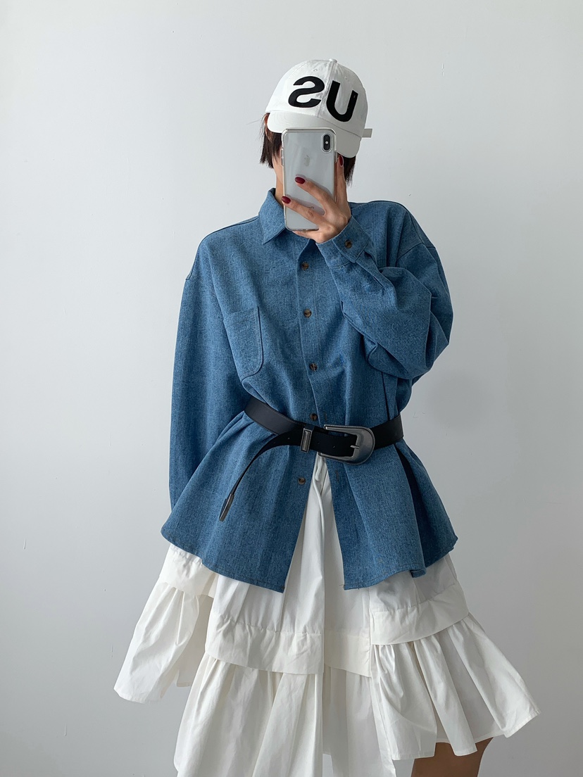 ANGLOG BEIGE韓國直郵㊣女士新品職業人氣25秋冬襯衫蕾絲衫ANGLOG BEIGE襯衫/蕾絲衫