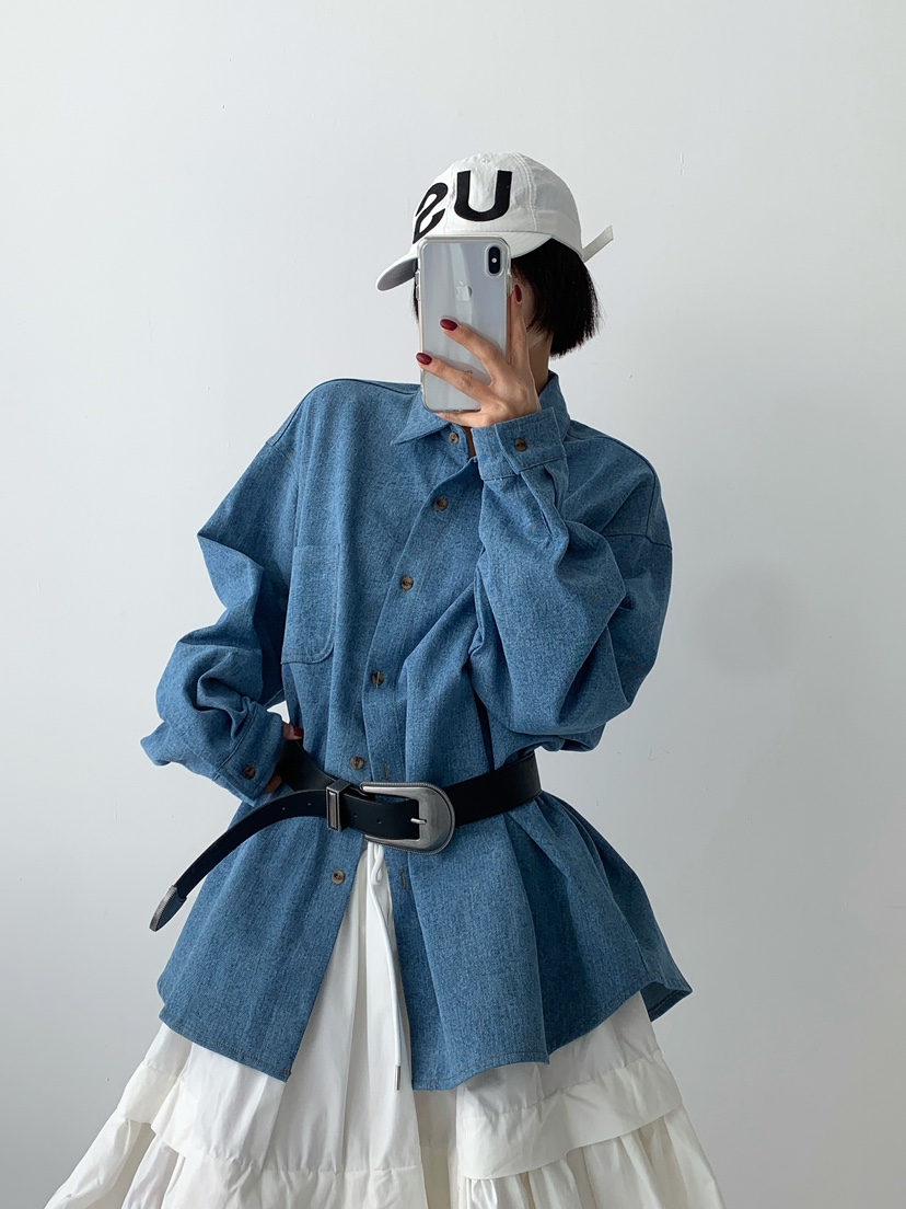 ANGLOG BEIGE韓國直郵㊣女士新品職業人氣25秋冬襯衫蕾絲衫ANGLOG BEIGE襯衫/蕾絲衫