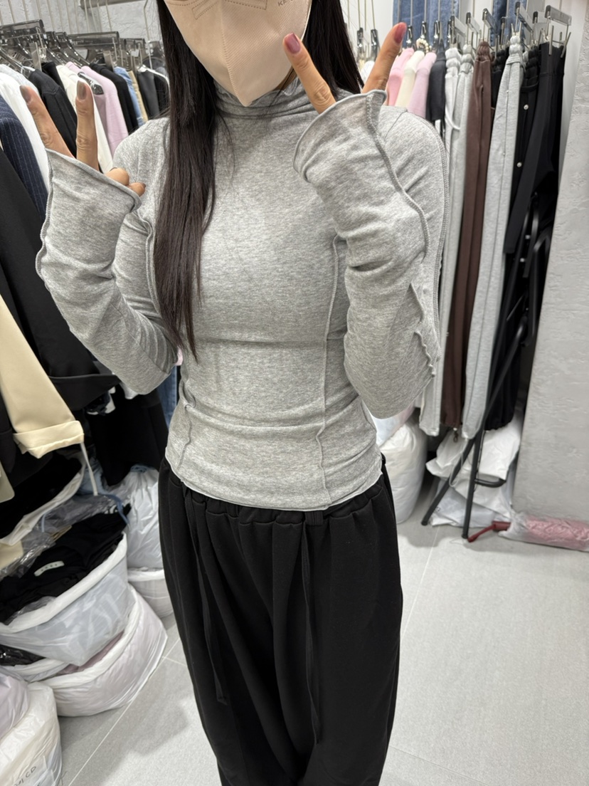 COME OPEN東大門㊣實拍女裝新品休閑25秋冬推薦職業長袖T恤COMP-(COME OPEN)長袖T恤