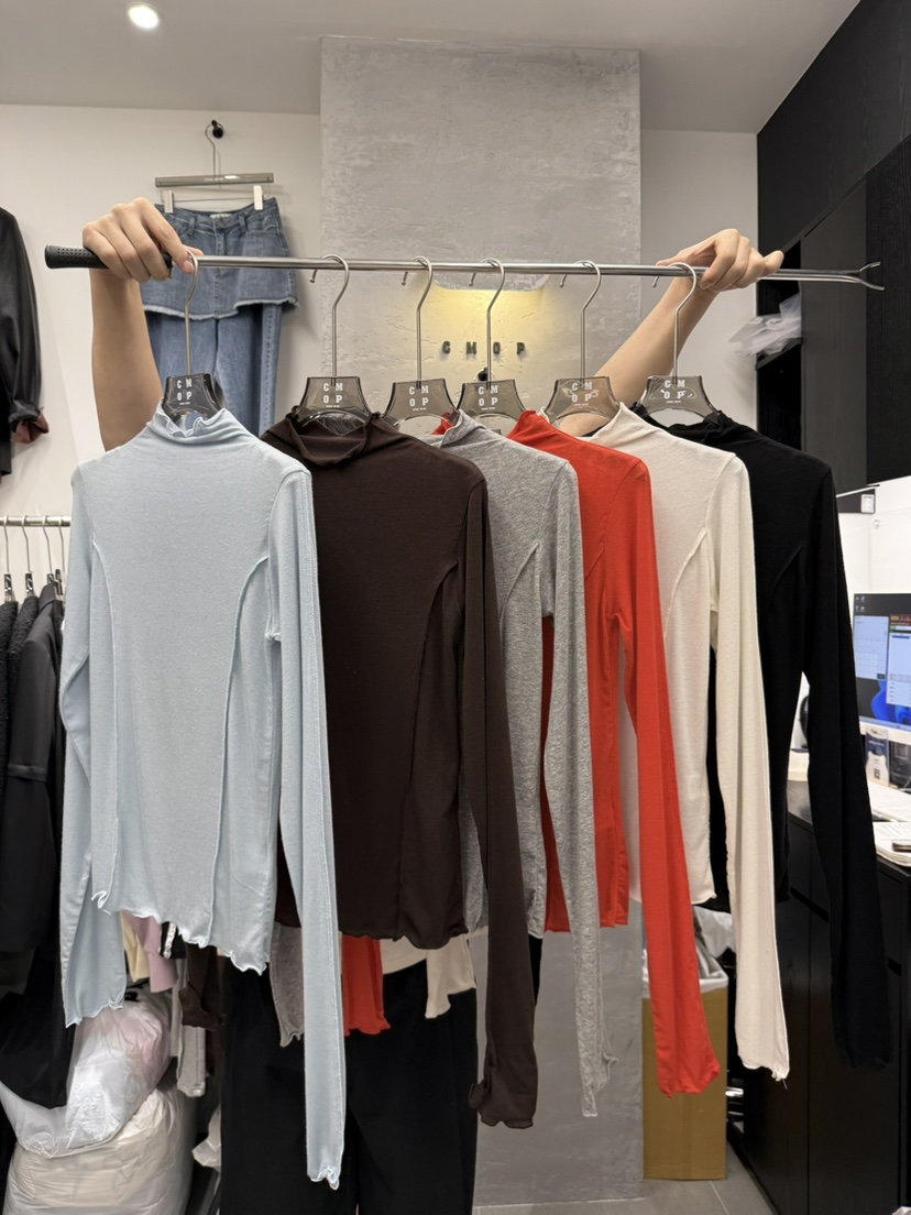COME OPEN東大門㊣實拍女裝新品休閑25秋冬推薦職業長袖T恤COMP-(COME OPEN)長袖T恤