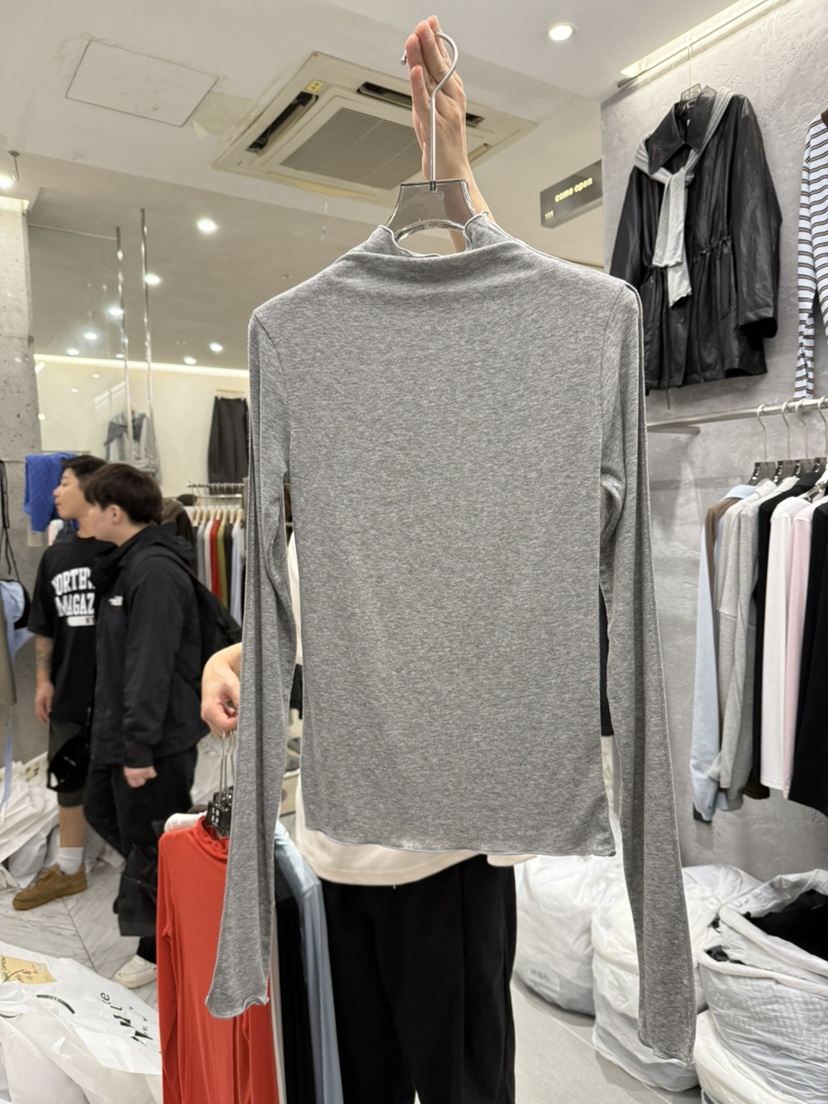 COME OPEN東大門㊣實拍女裝新品休閑25秋冬推薦職業長袖T恤COMP-(COME OPEN)長袖T恤