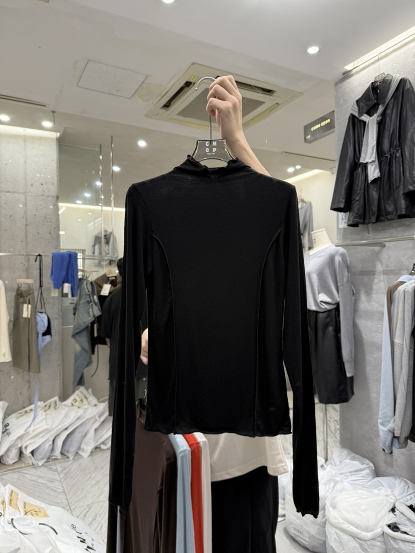 COME OPEN東大門㊣實拍女裝新品休閑25秋冬推薦職業長袖T恤COMP-(COME OPEN)長袖T恤圖色3