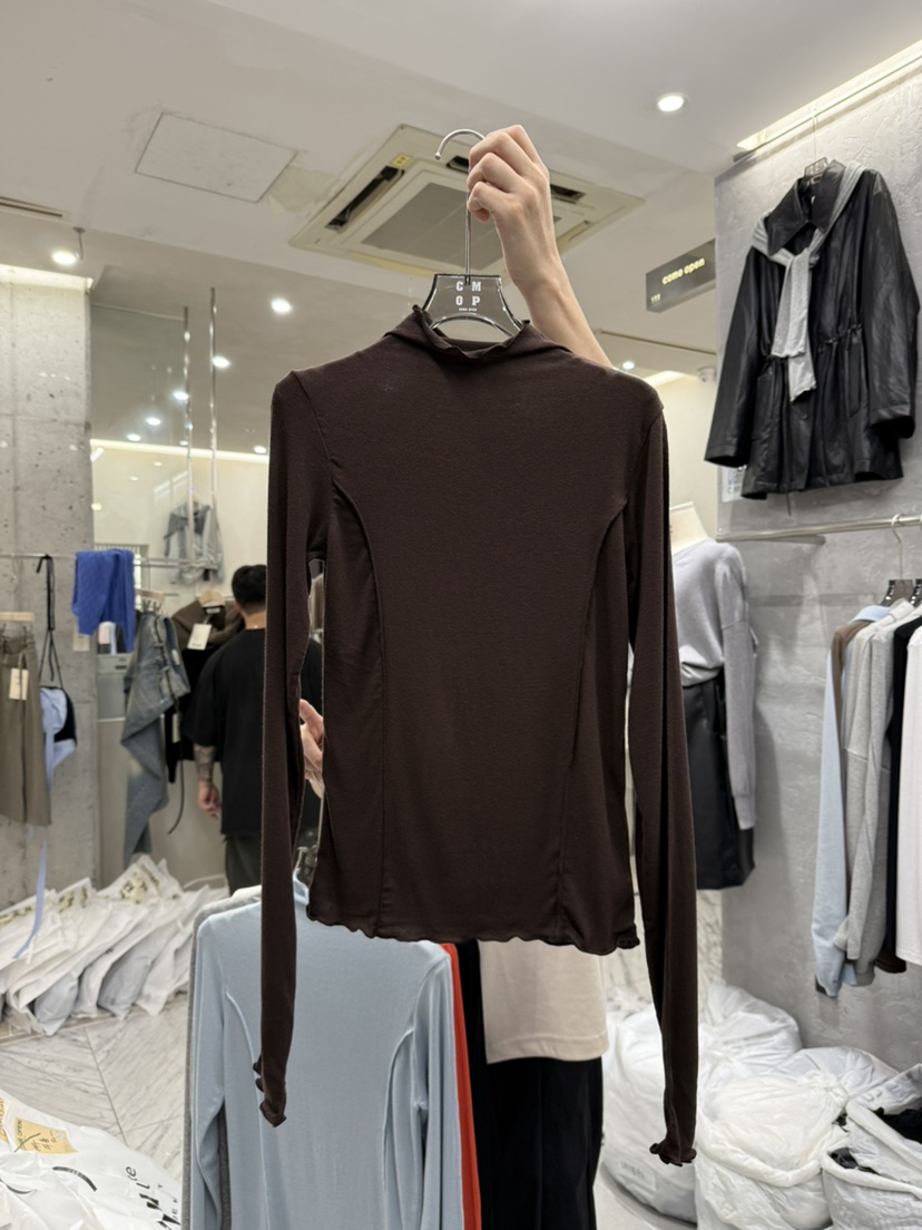 COME OPEN東大門㊣實拍女裝新品休閑25秋冬推薦職業長袖T恤COMP-(COME OPEN)長袖T恤圖色4
