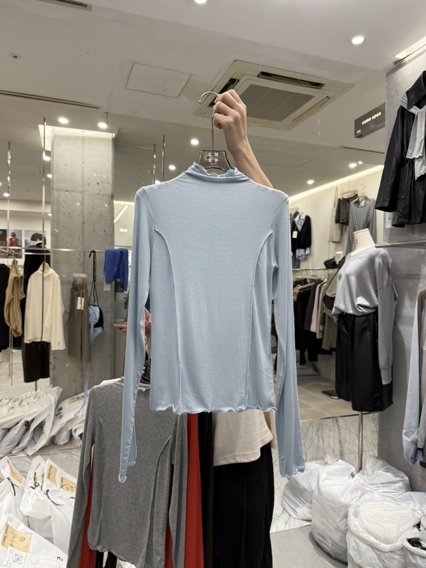 COME OPEN東大門㊣實拍女裝新品休閑25秋冬推薦職業長袖T恤COMP-(COME OPEN)長袖T恤圖色5