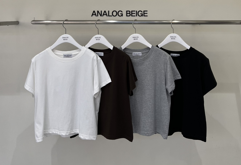 ANGLOG BEIGE韓國代購㊣女裝新品推薦25秋冬職業熱賣休閑T恤ANGLOG BEIGET恤