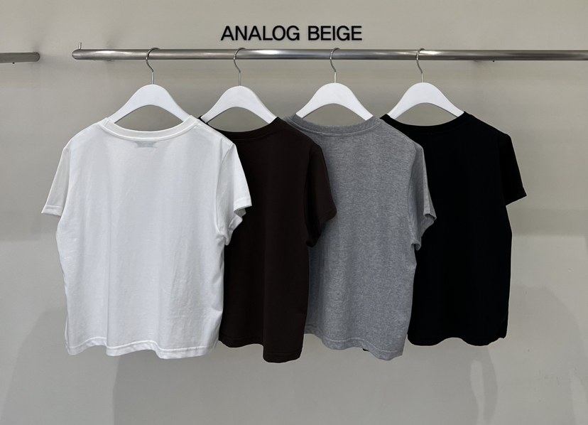 ANGLOG BEIGE韓國代購㊣女裝新品推薦25秋冬職業熱賣休閑T恤ANGLOG BEIGET恤