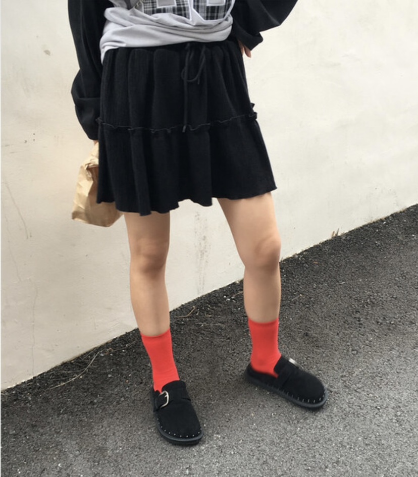 EOMPIT東大門㊣實拍女裝新款真品熱賣推薦25秋冬時尚人氣短裙EOMPIT短裙圖色1