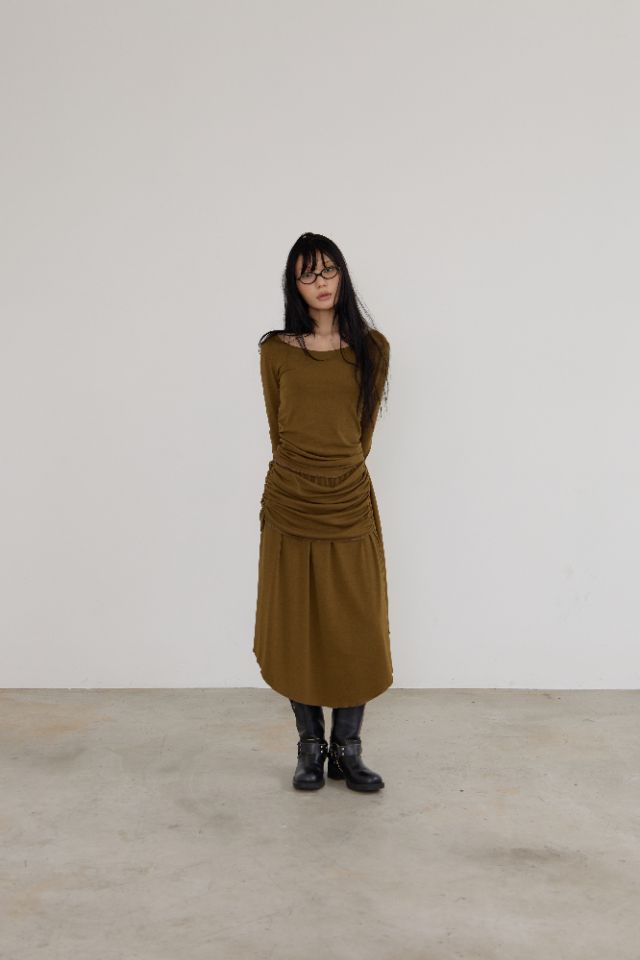 LIVE FOREVER東大門㊣直郵女裝新款休閑25秋冬半身裙中短裙LIVE FOR_EVER半身裙/中短裙