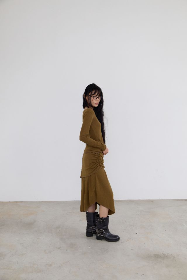 LIVE FOREVER東大門㊣直郵女裝新款休閑25秋冬半身裙中短裙LIVE FOR_EVER半身裙/中短裙