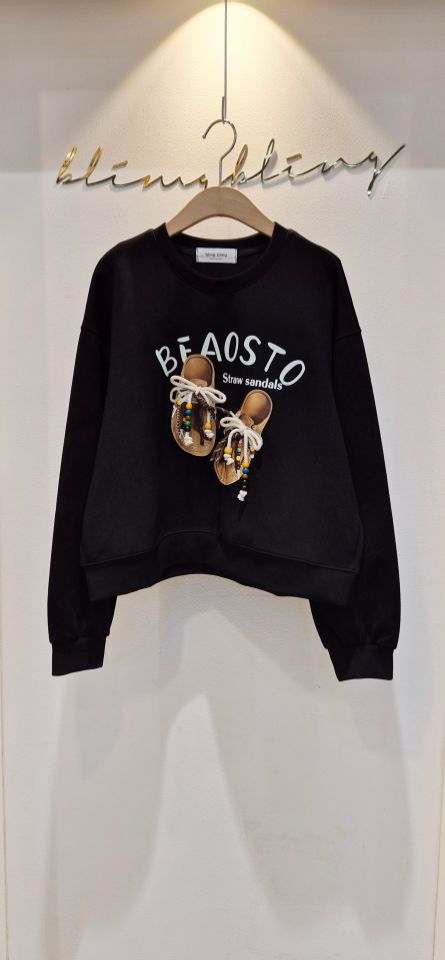RICO東大門㊣代購女士新品時尚25秋冬職業休閑推薦人氣衛衣bling bling/RICO衛衣圖色2