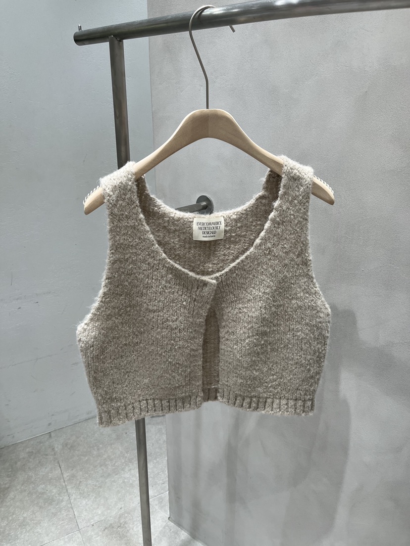 EVERCOMMERCE METICULOUSLY DESIGNED東大門㊣代購女士新款25秋冬馬甲羊駝EVERCOMMERCE馬甲圖色5
