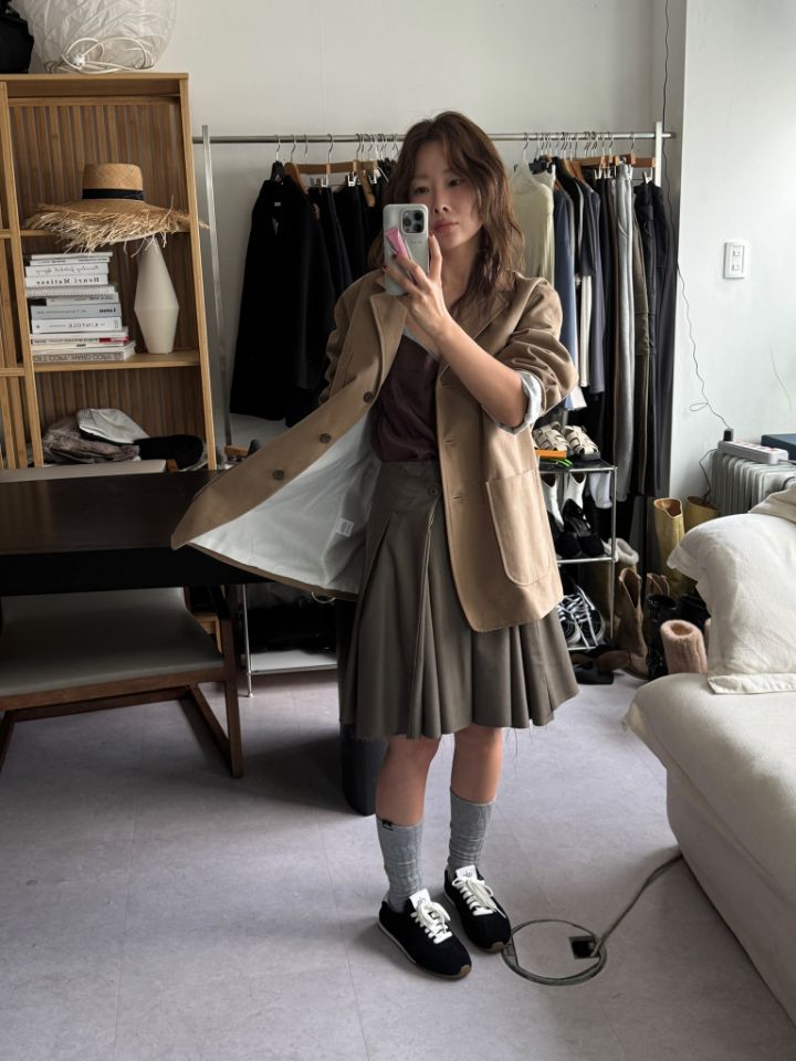 LIVE FOREVER韓國代購㊣女裝新款真品熱賣25秋冬休閑人氣夾克LIVE FOR_EVER夾克