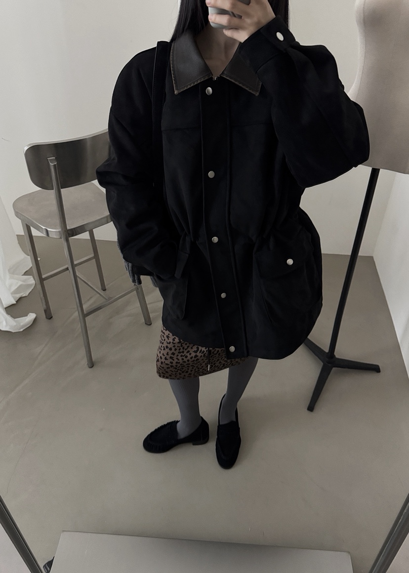 AMOOD東大門㊣代購女裝新款人氣熱賣推薦職業休閑夾克絨面革AMOOD夾克