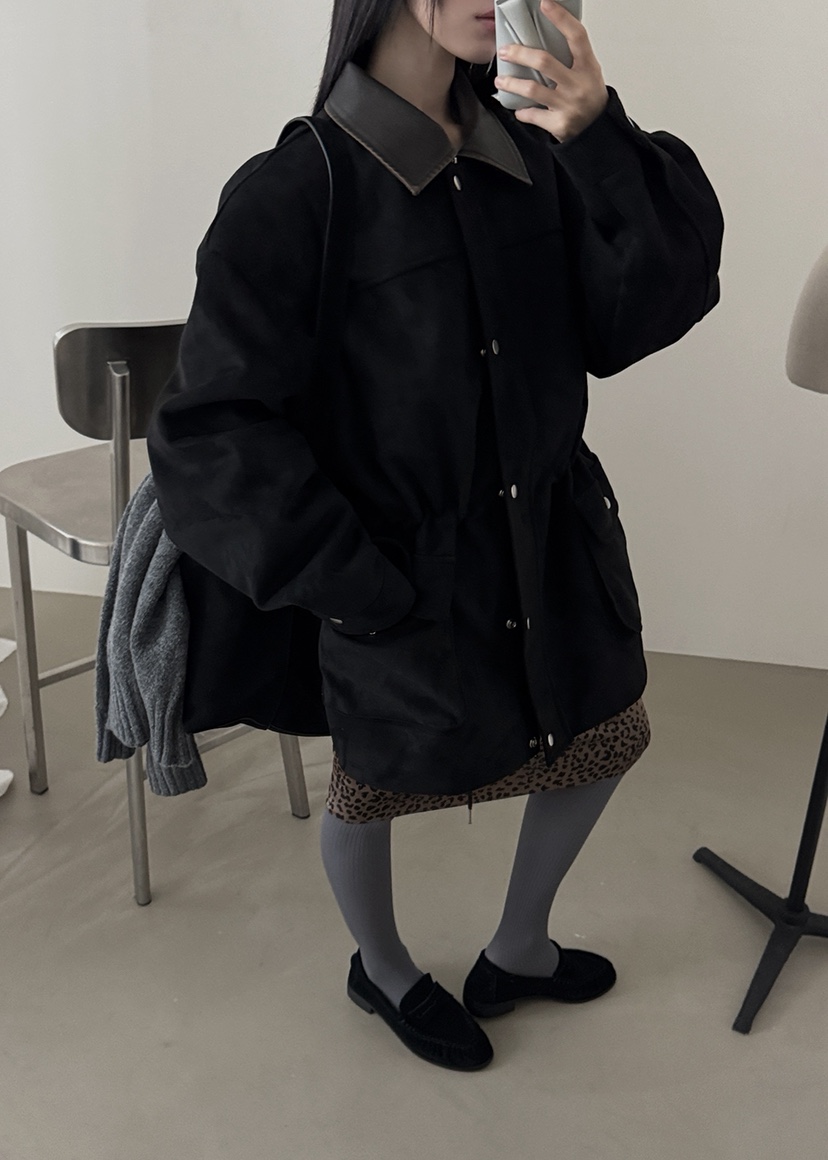 AMOOD東大門㊣代購女裝新款人氣熱賣推薦職業休閑夾克絨面革AMOOD夾克