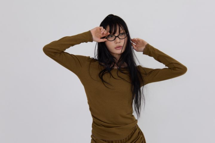 LIVE FOREVER東大門㊣實拍女士新款25秋冬時尚休閑長袖T恤LIVE FOR_EVER長袖T恤