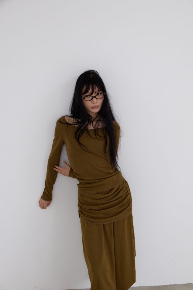 LIVE FOREVER東大門㊣實拍女士新款25秋冬時尚休閑長袖T恤LIVE FOR_EVER長袖T恤