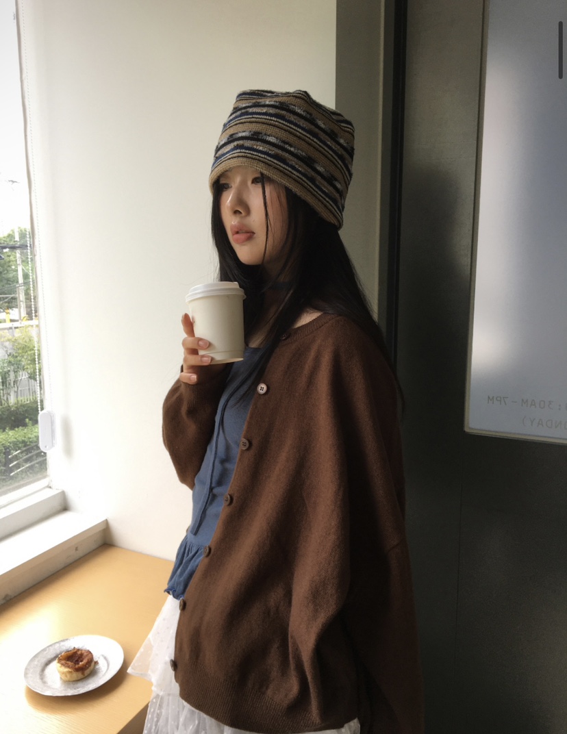 EOMPIT東大門㊣實拍女士新品熱賣職業25秋冬時尚休閑人氣帽子EOMPIT帽子