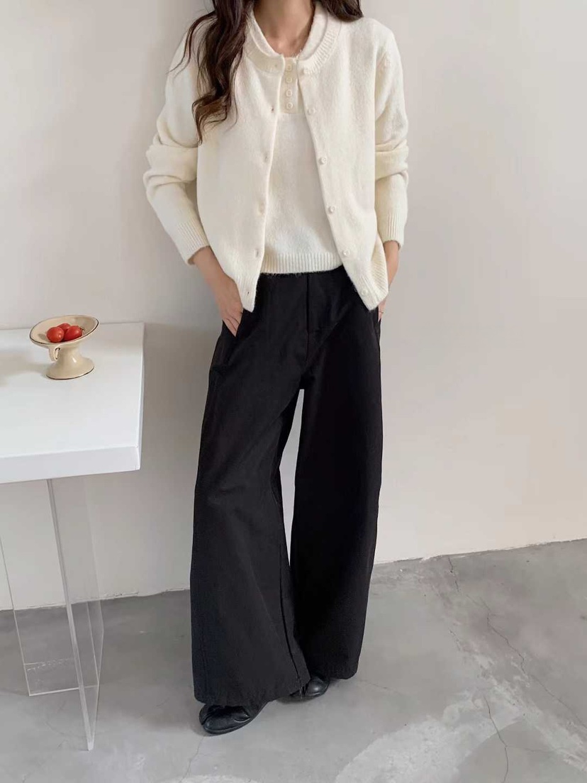 CRONG東大門㊣實拍女士新品推薦時尚熱賣休閑25秋冬套裝套裝開衫CRONG套裝