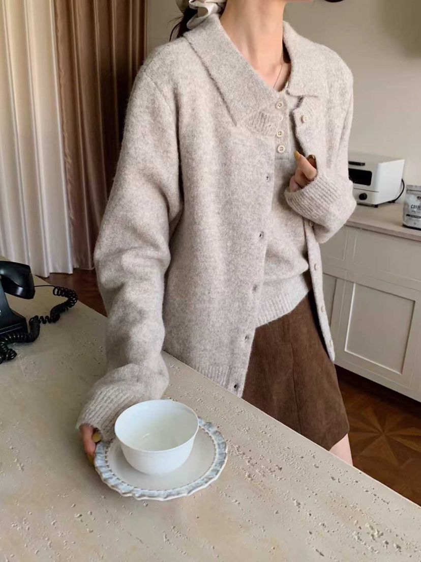 CRONG東大門㊣實拍女士新品推薦時尚熱賣休閑25秋冬套裝套裝開衫CRONG套裝圖色3