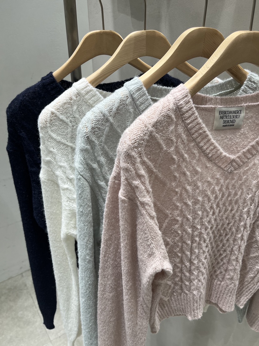 EVERCOMMERCE METICULOUSLY DESIGNED東大門㊣代購女士新品人氣針織衫EVERCOMMERCE針織衫