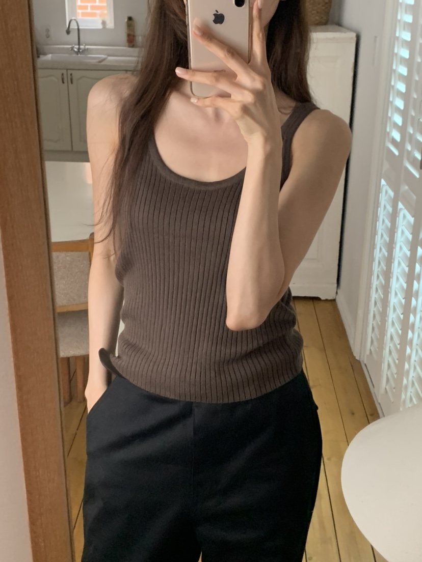 NOTICE東大門㊣實拍女裝新品真品人氣職業25秋冬吊帶背心羊絨NOTICE吊帶/背心