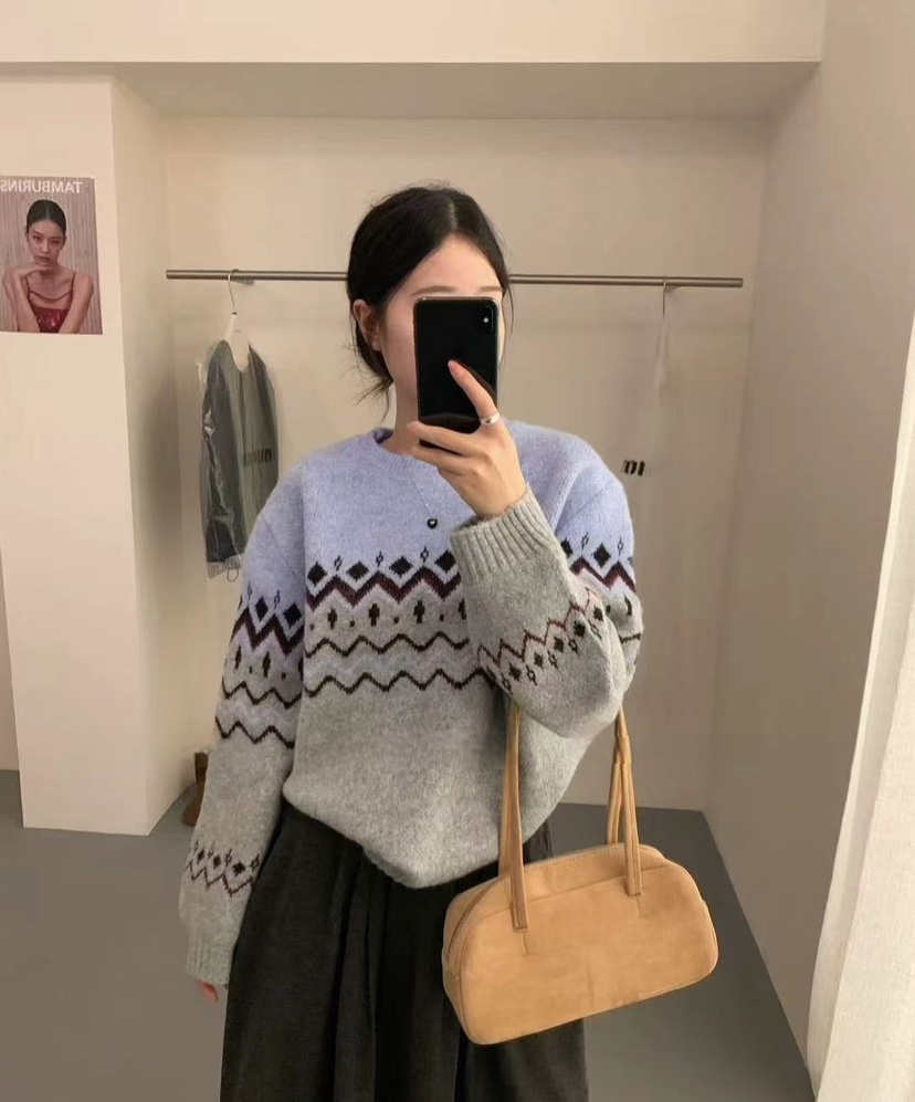 CRONG韓國代購㊣女裝新品推薦真品熱賣職業人氣25秋冬針織衫CRONG針織衫圖色1