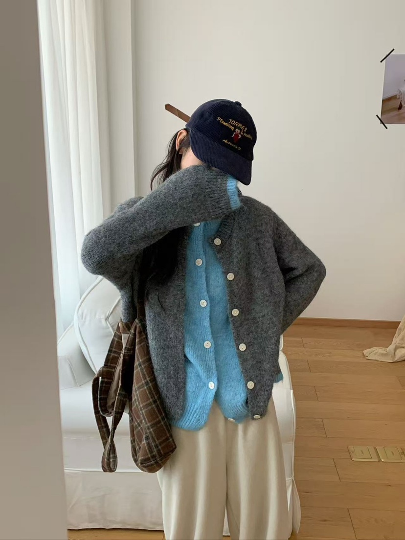 CRONG東大門㊣代購女士新品時尚熱賣職業真品針織衫羊毛開衫CRONG針織衫
