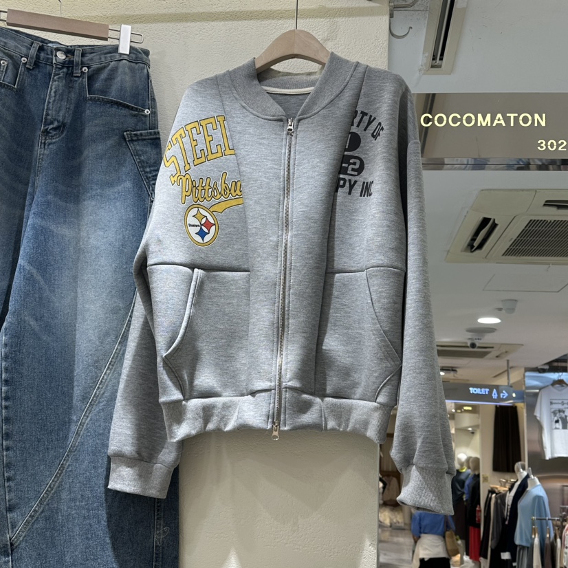 COCOMATON韓國直郵㊣女士新款職業休閑推薦25秋冬真品夾克拉鏈COCOMATON夾克圖色1
