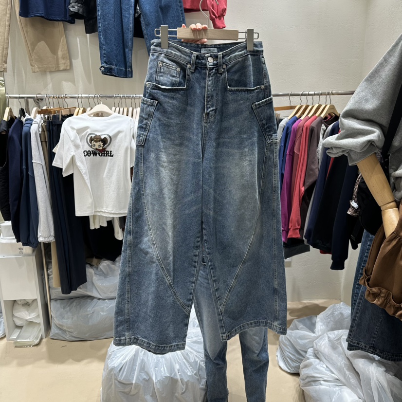 COCOMATON韓國直郵㊣女士新品推薦熱賣時尚職業25秋冬牛仔褲COCOMATON牛仔褲圖色1