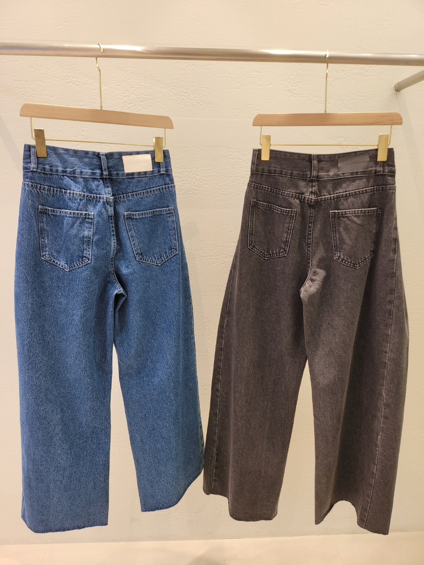 THE OTHER東大門㊣直郵女士新款職業25秋冬真品牛仔褲含腰繩THE OTHER牛仔褲