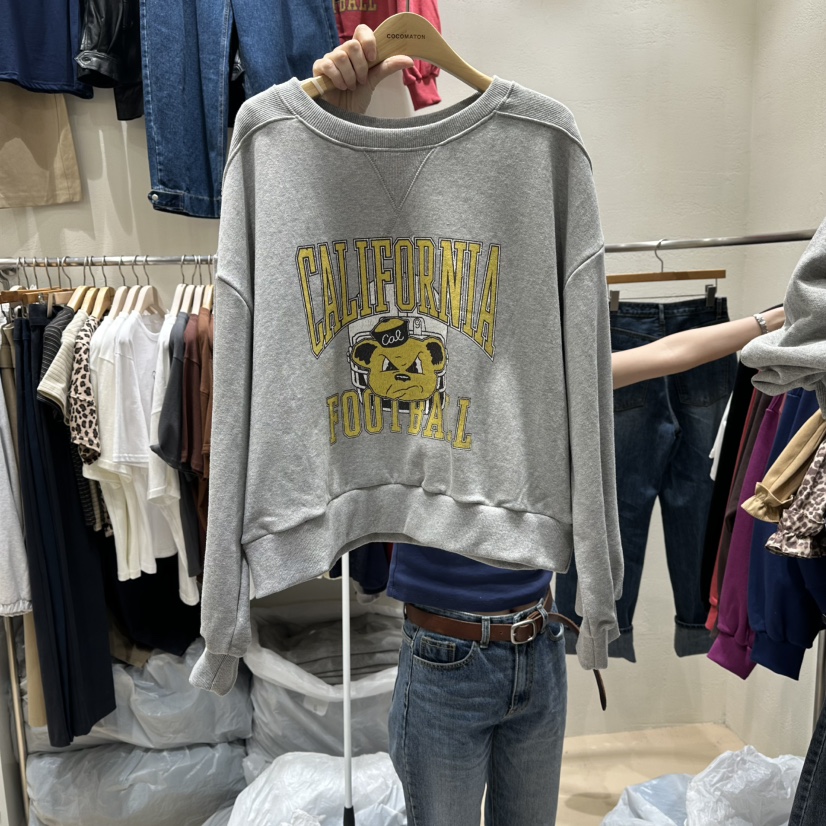 COCOMATON韓國代購㊣女裝新品熱賣真品推薦25秋冬休閑職業衛衣COCOMATON衛衣圖色1