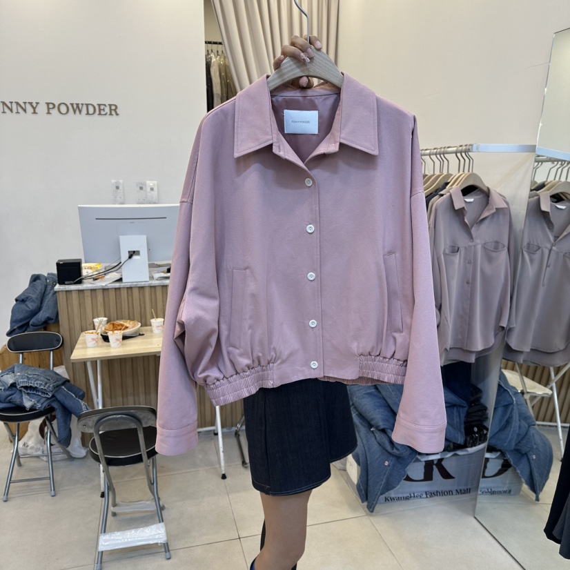 FUNNY POWDER韓國代購㊣女士新款職業25秋冬時尚休閑人氣夾克THE FUNNY夾克圖色2