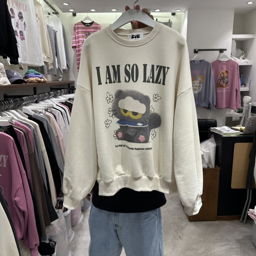 EVE東大門㊣實拍女士新品人氣真品推薦職業時尚衛衣不含內搭EVE衛衣圖色2