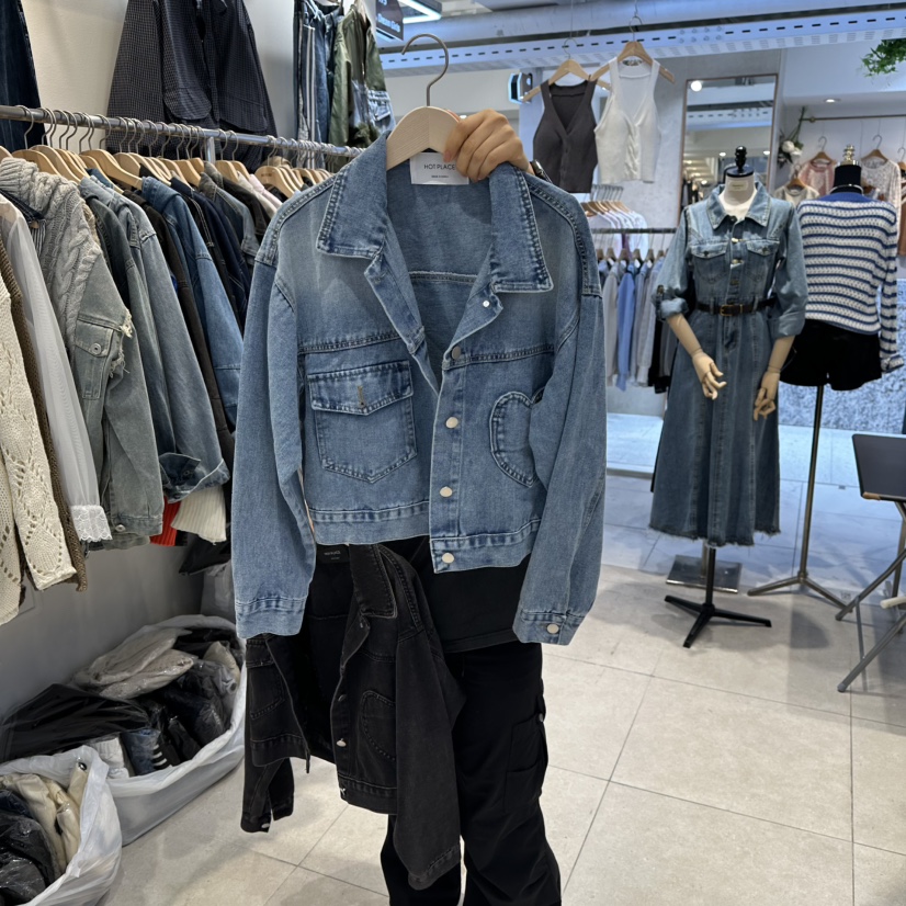 DREAM GIRIS東大門㊣實拍女裝新品職業時尚25秋冬夾克口袋DREAM GIRIS夾克圖色1