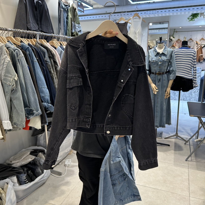 DREAM GIRIS東大門㊣實拍女裝新品職業時尚25秋冬夾克口袋DREAM GIRIS夾克圖色2