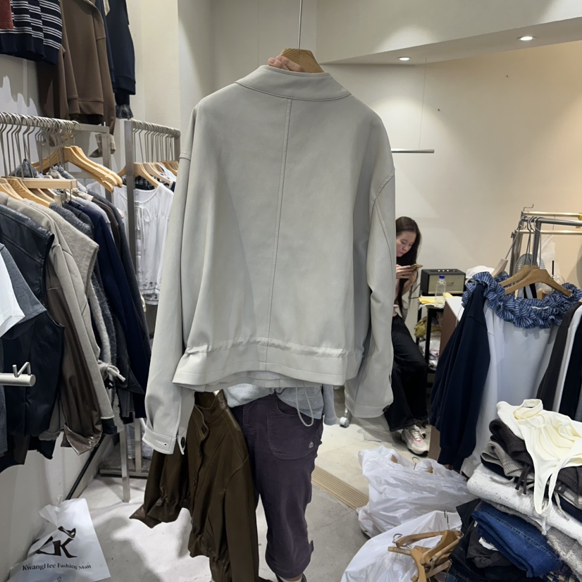 HIPTIQUE東大門㊣直郵女裝新款休閑推薦人氣時尚夾克皮革褶皺HIPTIQUE夾克