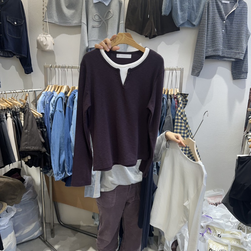 HIPTIQUE東大門㊣代購女士新品職業人氣25秋冬休閑熱賣長袖T恤HIPTIQUE長袖T恤圖色3黑色