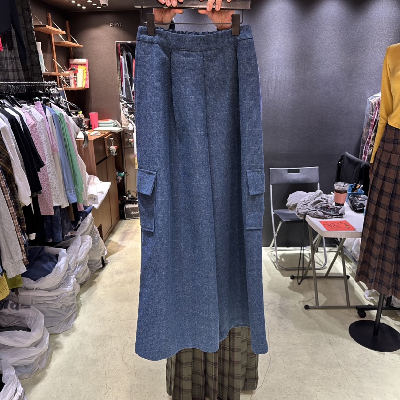 CHAVI東大門㊣實拍女士新品推薦休閑時尚25秋冬休閑褲人字形格紋CHAVI休閑褲圖色2