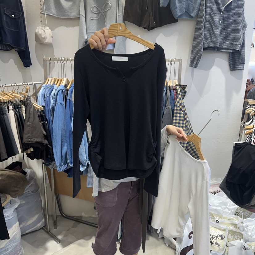 HIPTIQUE韓國代購㊣女裝新品推薦真品時尚休閑人氣職業長袖T恤HIPTIQUE長袖T恤圖色2