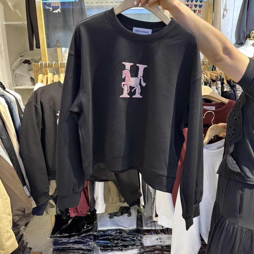 COCO HOLIC韓國直郵㊣女士新款時尚真品熱賣休閑人氣推薦衛衣COCO HOLIC衛衣圖色2