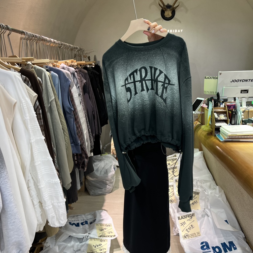 BLACKFRIDAY韓國代購㊣女士新品職業人氣休閑時尚25秋冬衛衣BLACK FRIDAY衛衣圖色3