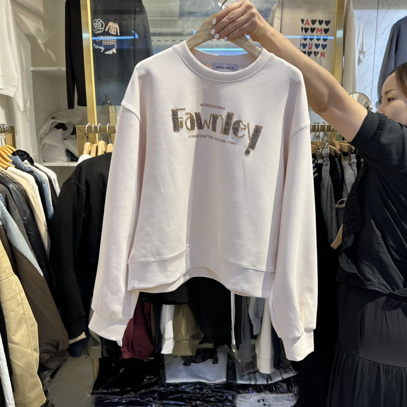 COCO HOLIC東大門㊣實拍女士新款25秋冬休閑真品時尚熱賣衛衣COCO HOLIC衛衣圖色1