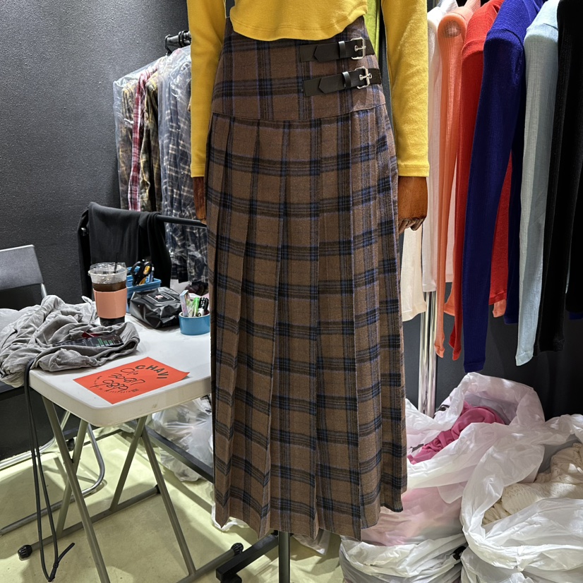 CHAVI東大門㊣實拍女裝新品休閑時尚熱賣職業推薦人氣25秋冬長裙CHAVI長裙圖色2