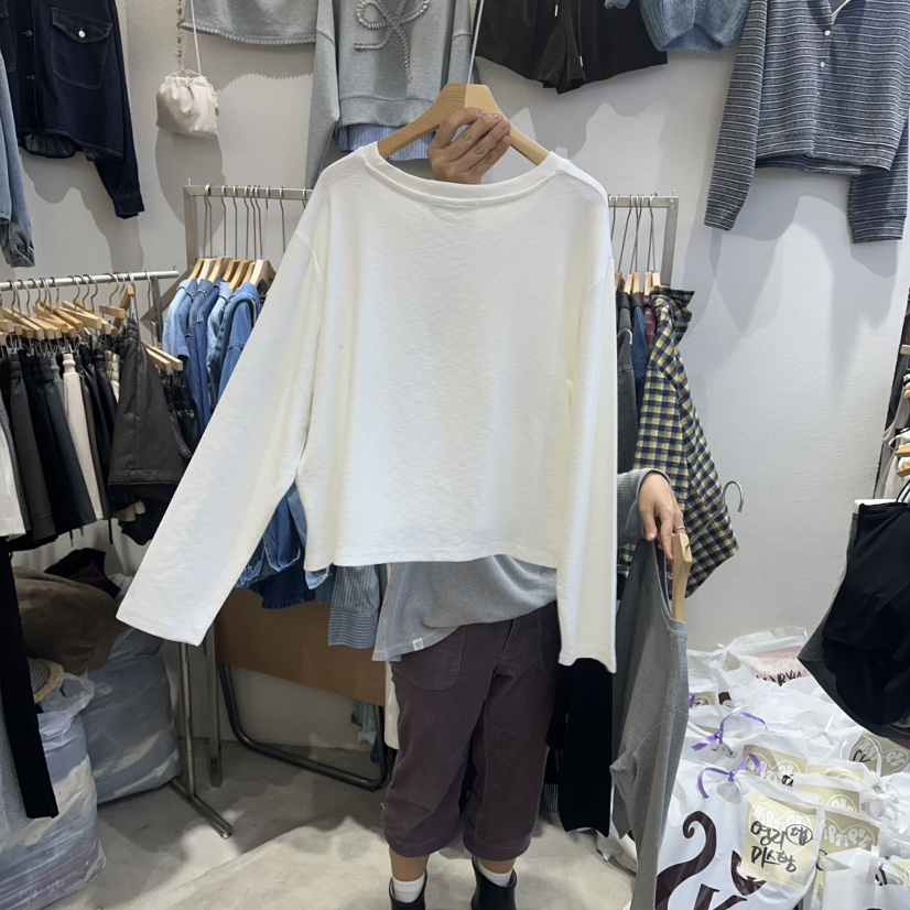 HIPTIQUE韓國直郵㊣女士新品推薦25秋冬人氣時尚長袖T恤寬松HIPTIQUE長袖T恤
