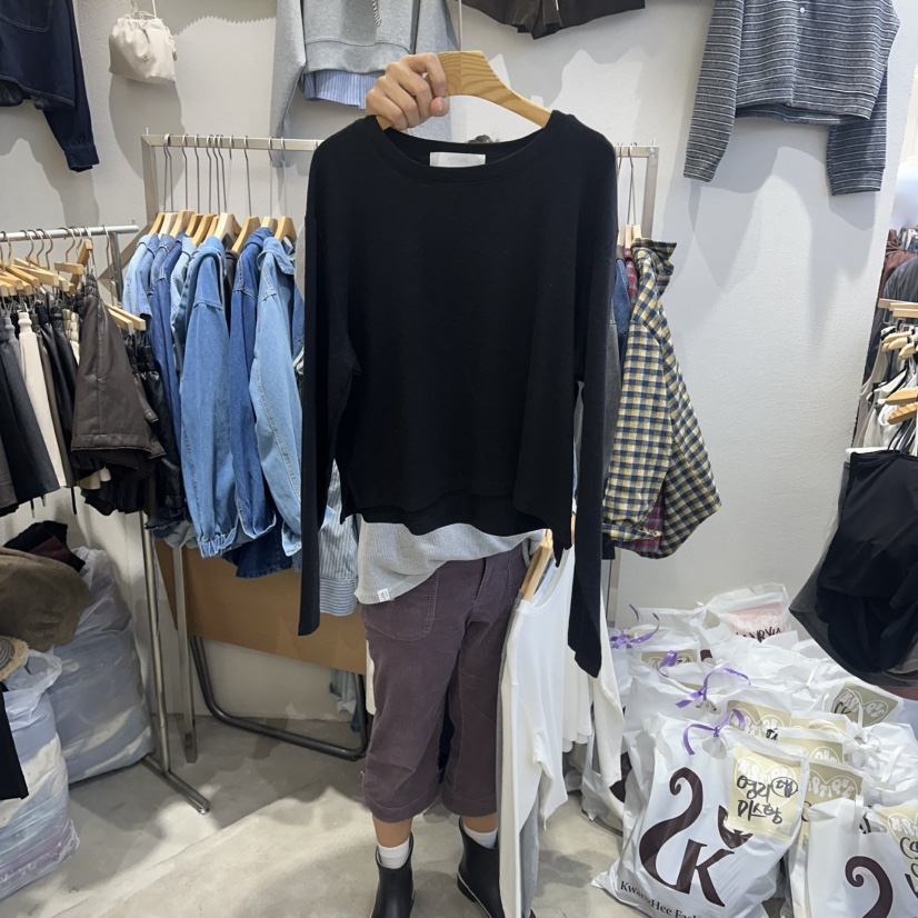 HIPTIQUE韓國直郵㊣女士新品推薦25秋冬人氣時尚長袖T恤寬松HIPTIQUE長袖T恤圖色3