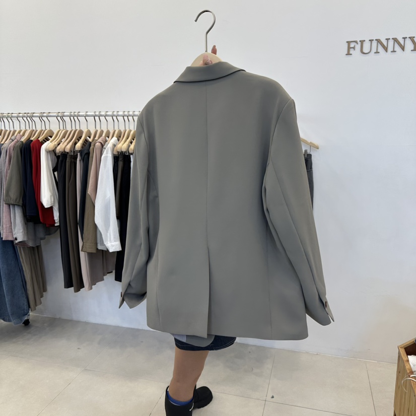 FUNNY POWDER東大門㊣直郵女裝新品25秋冬休閑熱賣真品夾克THE FUNNY夾克